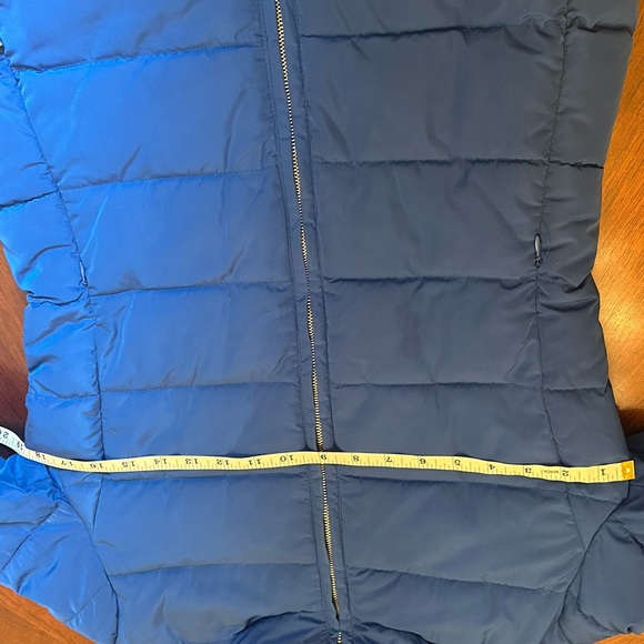 Love Moschino Blue Quilted Puffer Jacket Heart Zipper Designer - Picture 8 of 11